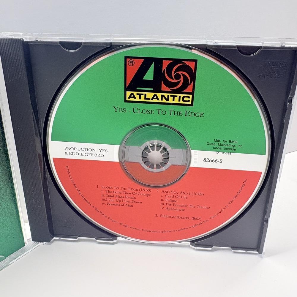 YES CD Close To The Edge Disc Atlantic Records Classic Rock Remastered - Picture 4 of 5